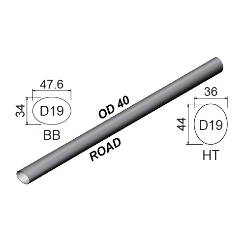 Titanium Down Tube D19