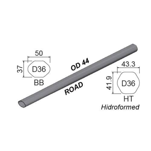 Titanium Down Tube D36