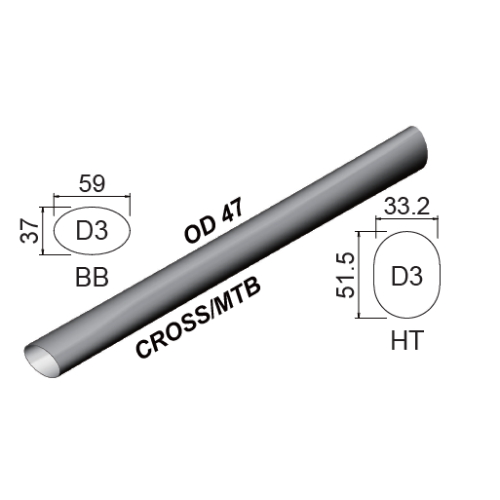 Titanium Down Tube D3