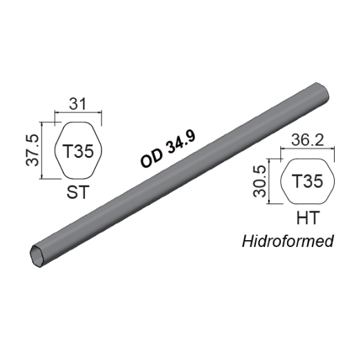 Titanium Top Tube T35